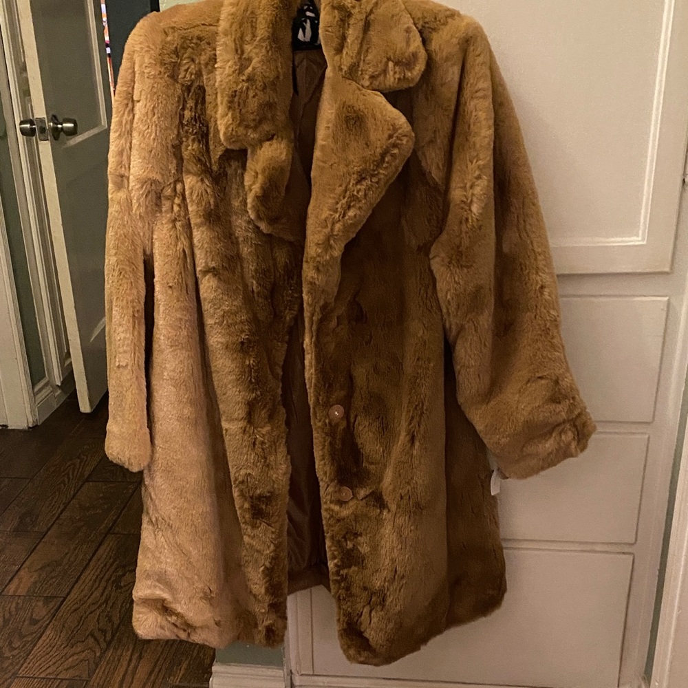 New York & Company Camel Teddy Jackets